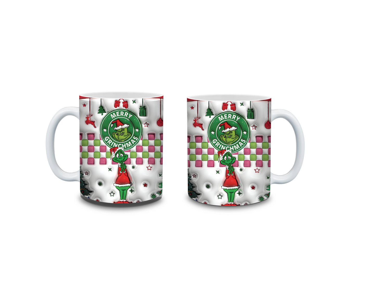 Mug- 3D look-Merry Grinchmas