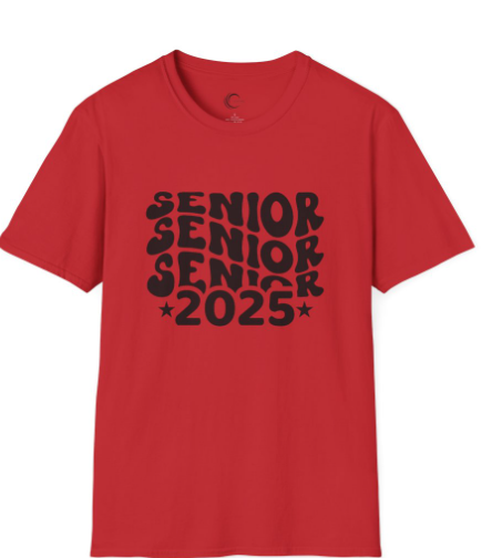 Senior Stacked 2025 Unisex t-shirt